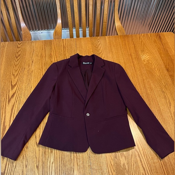New York & Company Jackets & Blazers - 2 piece New York & Company Burgundy Blazer and pants